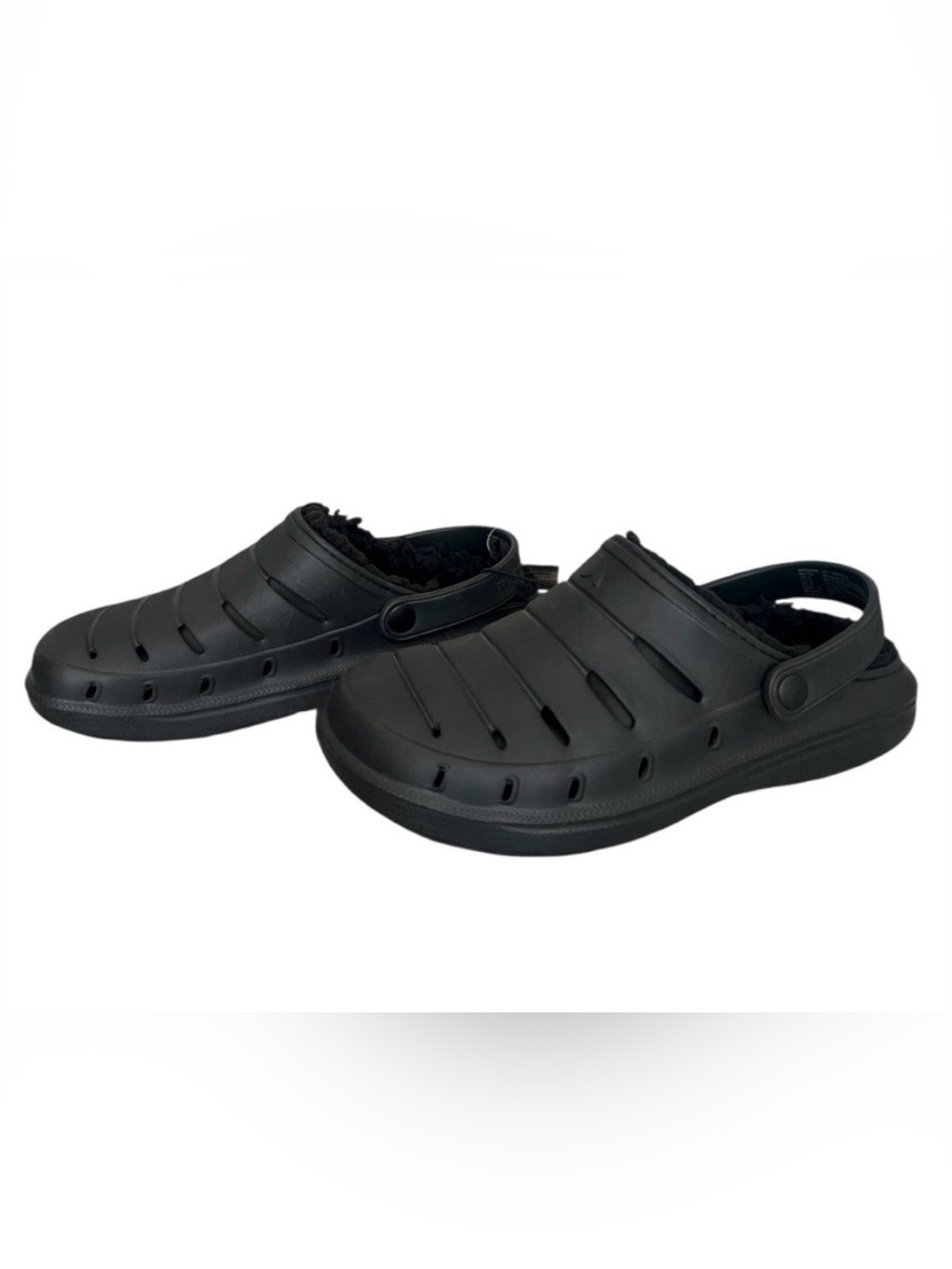 NWT Rugged Shark Eva men’s 9 durable lined slingback slip on black sandals